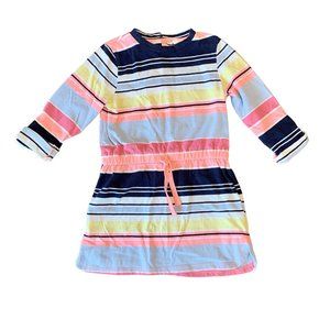 MILKSHAKE Girls Tunic Dress 3 3T Australian Pink Blue Stripes Toddler Girl